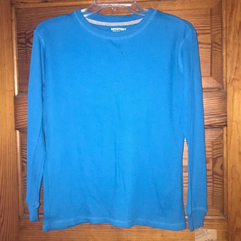 Architect Jean Co Blue Thermal Shirt M NWT